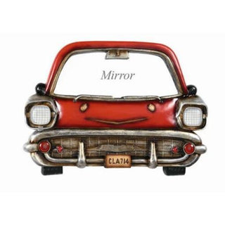 Red Car Mirror Sign