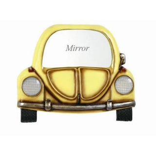 Yellow Car with Mirror